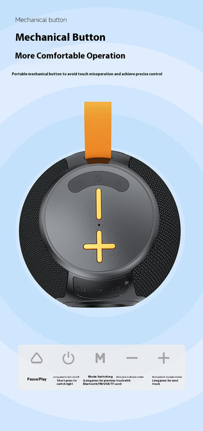 Parlante Bluetooth Portátil con Lámpara RGB y Modo TWS - Image 3