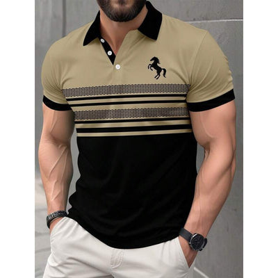 Polo Manga Corta con Tecnología 3D Impresa para Hombre - Image 6