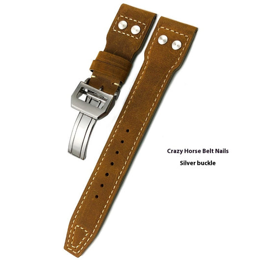 Correa de Reloj de Cuero Genuino Portugués Fire Jet - Image 11