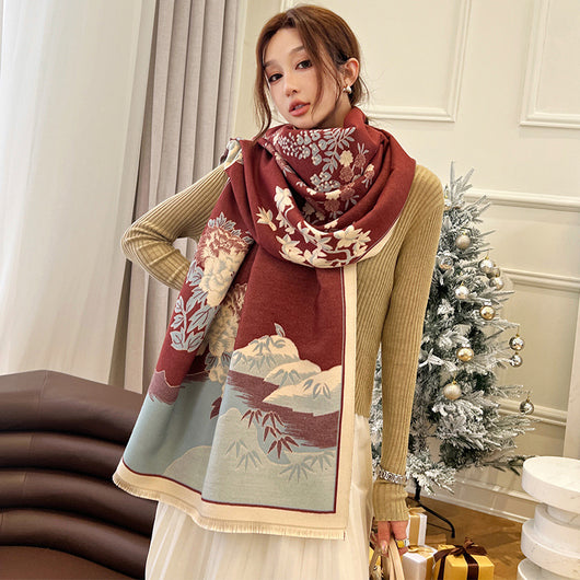 Chalina Estampada de Cashmere Artificial - Perfecto para Aire Acondicionado - Image 28