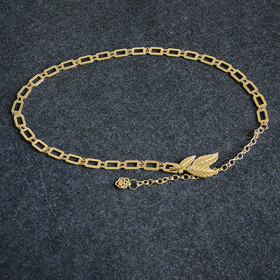 Cinturón Metálico para Mujer con Decoración de Hojas - Image 14