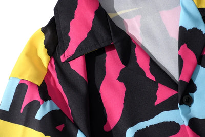 Playera de Playa Colorblock Graffiti - Image 9