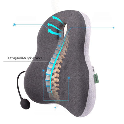 Cojín Ergonómico de Espuma Viscoelástica para Respaldo de Silla - Image 11