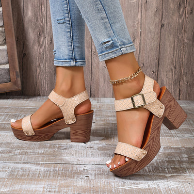 Sandalias de Tacón Alto con Tira y Punta Abierta - Image 14