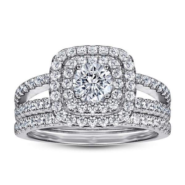 Anillo de Plata Esterlina 925 con Circón - Conjunto Elegante