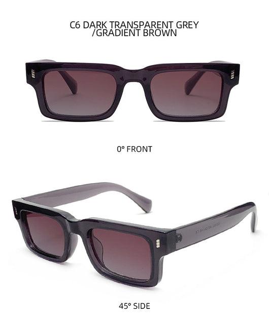 Gafas de Sol Retro Rectangulares Vintage para Hombre - Image 15