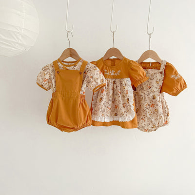 Vestido Floral para Bebé con Mangas Abullonadas - Image 11