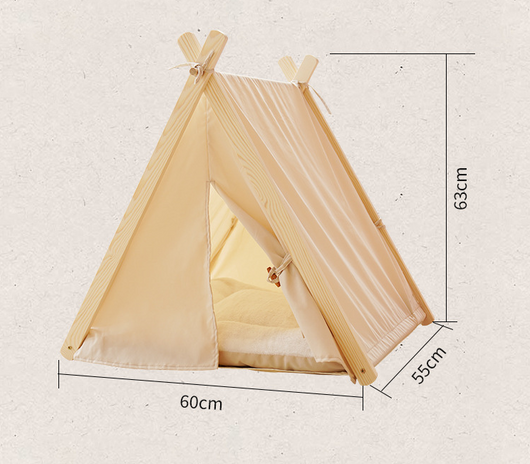 Casa Carpa para Gatos con Arenero Removible y Lona Lavable - Image 9