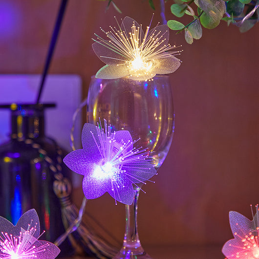 Guirnalda de Luces LED con Fibra Óptica Floral Intermitente para Bodas - Image 3