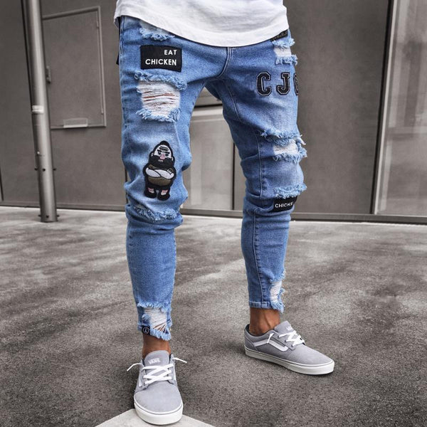 Jeans Slim Recto para Hombre - Corte Moderno Importado
