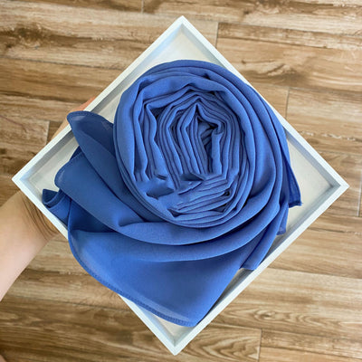 Pañuelo Hijab de Gasa Perlada Liso para Mujer - Image 58