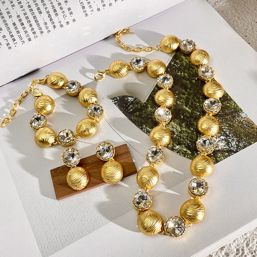 Collar de Oro Elegante Cadena de Clavícula Lujo Ligero Estilo Antiguo - Image 14