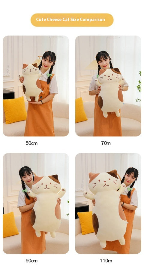 Peluche Gato de Queso Gigante - Almohada Suave para Dormir - Image 29
