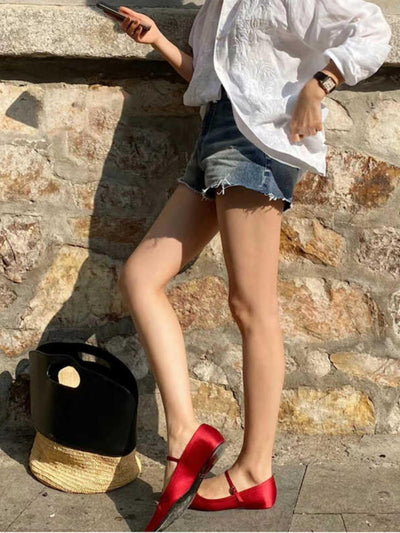 Zapatillas de Ballet Profesionales con Punta Cuadrada y Suela Plana de Satén - Image 10
