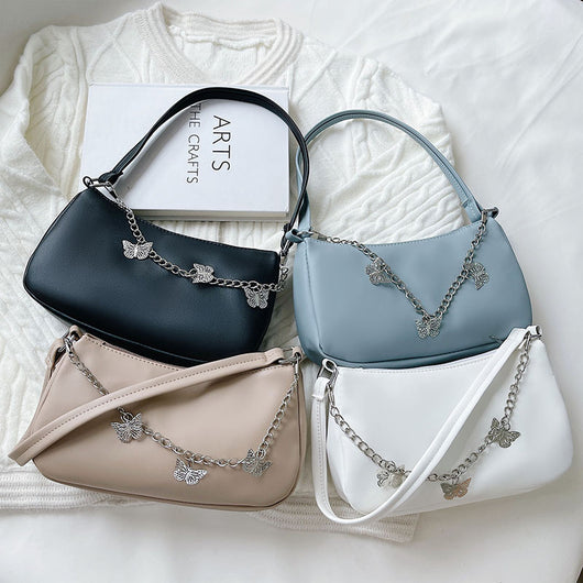 Bolso Bandolera Mariposa con Cadena - Cartera Versátil Comodidad Diaria - Image 4