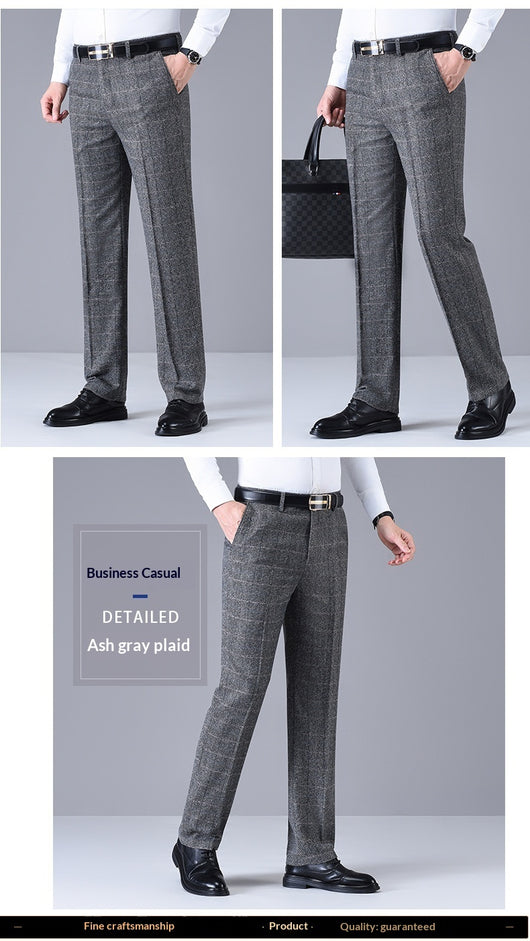 Pantalones Casuales de Cintura Alta Rectos y Holgados para Hombre - Image 13