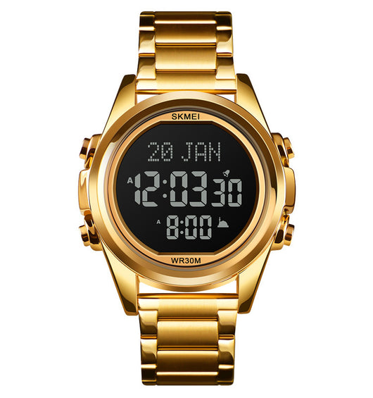 Reloj Electrónico Árabe para Hombre Acero Inoxidable Diseño Fashion - Image 2