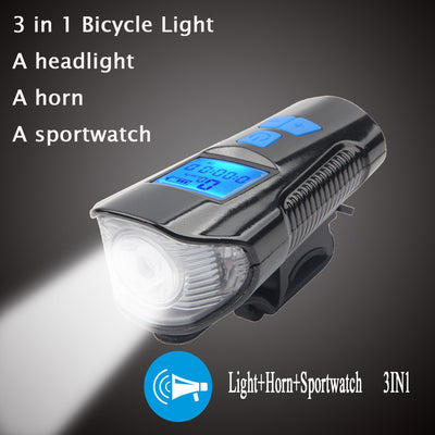 Luz Frontal para Bicicleta USB con Altavoz y Velocímetro - Image 25