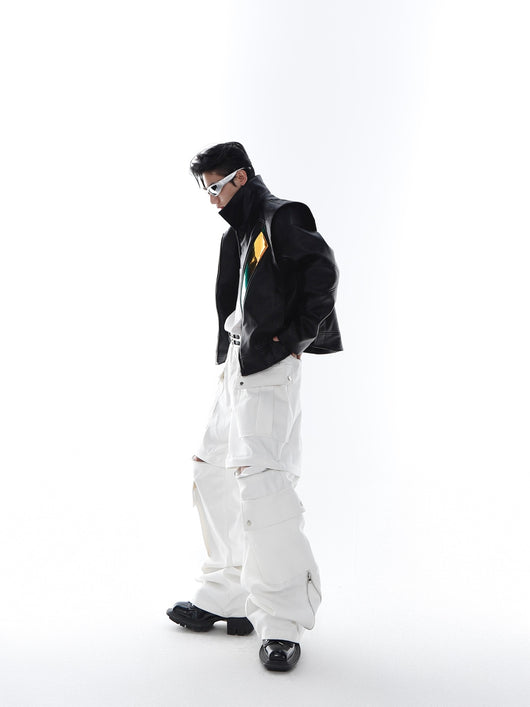 Pantalones Blancos Anchos Unisex para Hombre - Image 3