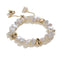 Pulsera Clásica Vintage de Metal y Perlas Estilo Europeo