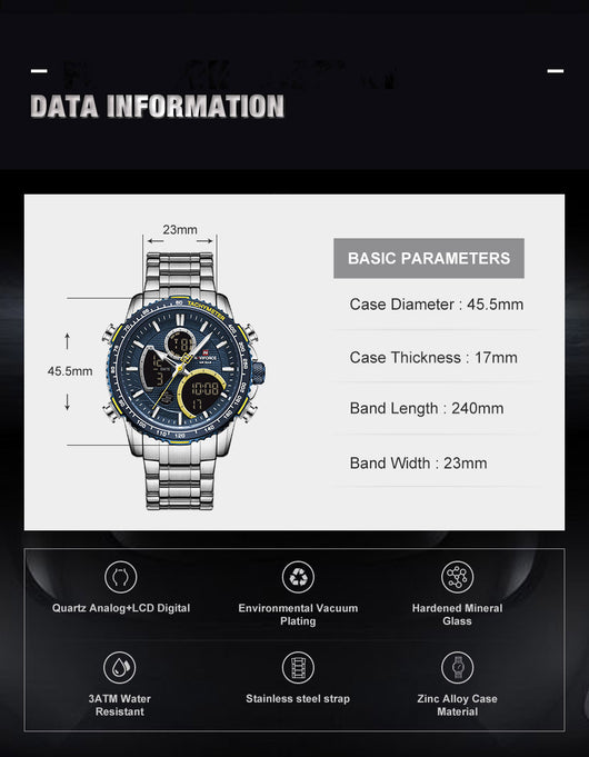 Reloj de Cuarzo Electrónico para Hombre - Image 22