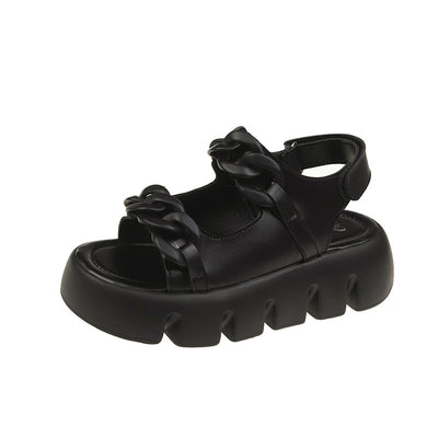 Zapatos Cómodos para Mujer con Tacón Medio y Suela Gruesa - Image 3
