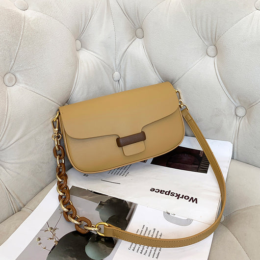 Bolso de Cuero Genuino con Cadena - Versátil y Elegante - Image 14