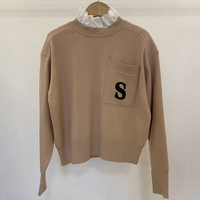 Blusa de punto con bordado de letras - Image 12