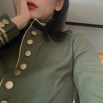 Chaqueta Camisa Vintage Estilo Romano - Image 9