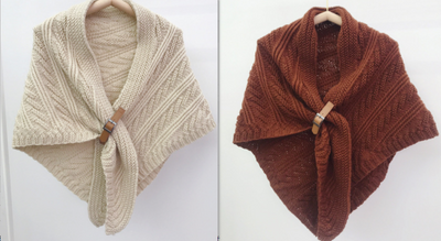 Poncho Triangular de Cuero Hueco Estilo Coreano - Abrigo Elegante de Color Liso - Image 3