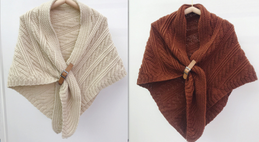 Poncho Triangular de Cuero Hueco Estilo Coreano - Abrigo Elegante de Color Liso - Image 3