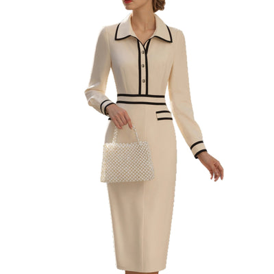 Vestido Camisero Largo Inspirado en la Moda Francesa para Otoño - Image 5