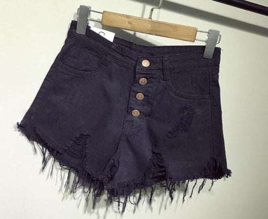 Shorts Denim Cintura Alta Sexy para Mujer - Estilo Casual Verano - Image 9
