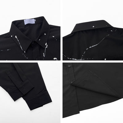 Camisa Coreana de Algodón Ligero con Estampado Artístico - Image 10