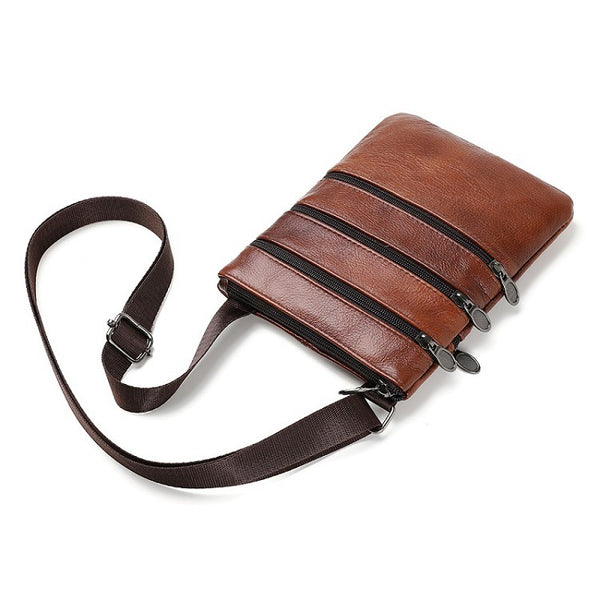 Bolsa de Cuero Genuino para Hombre - Estilo Casual y Profesional