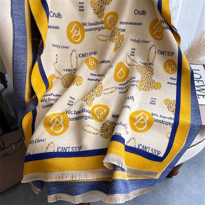 Chal Largo de Cachemira Estampado - Bufanda Versátil para Todo Clima - Image 11