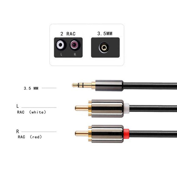 Cable de Audio Multifunción para PC, Móvil y Altavoces