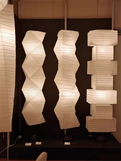Lámpara de Piso Estilo Japonés con Pantalla de Papel de Arroz Retro - Image 12