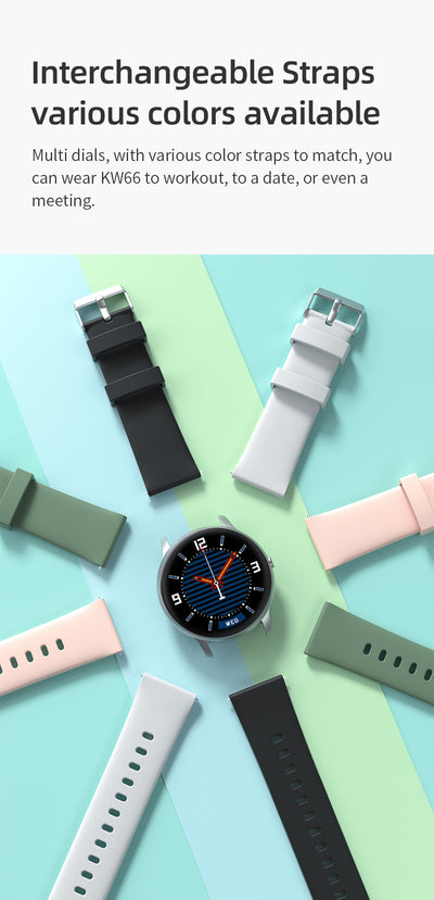 Reloj Inteligente IMILAB KW66 para Hombre - Bluetooth, Resistente al Agua IP68, Rastreador de Fitness - Image 10