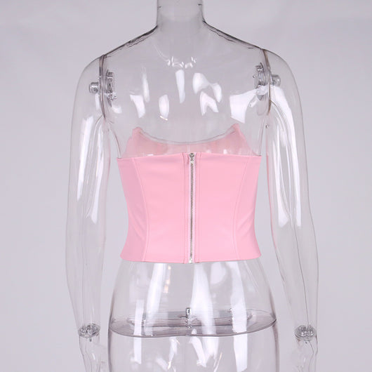 Blusa Escote Frío con Cuello Espina de Pez para Mujer - Image 9