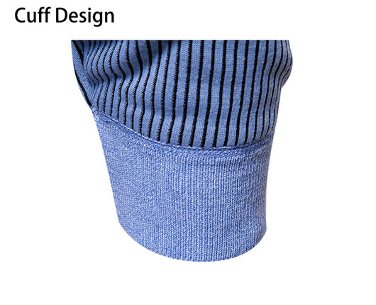 Camisa Térmica Hombre Manga Larga Efecto Doble Tela con Rayas y Forro Polar - Image 12