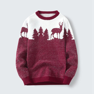 Suéter Pullover Hombre Cuello Redondo Jacquard - Image 7