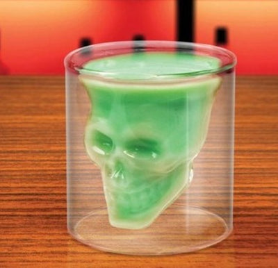 Vaso de Cristal Doble Transparente con Diseño Calavera - Image 24