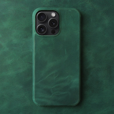 Funda para Teléfono Cuero Crazy Horse con Patrón Aplicado - Image 9