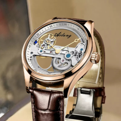 Reloj Mecánico Automático Hueco para Hombre con Banda de Silicona - Image 13