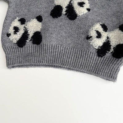 Suéter Infantil Tejido con Bordado de Panda - Image 19