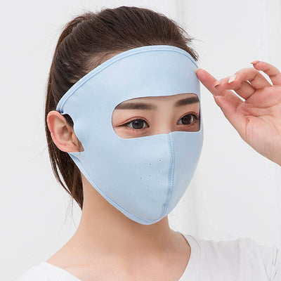 Máscara Facial de Seda de Hielo Transpirable con Protección Solar - Image 10