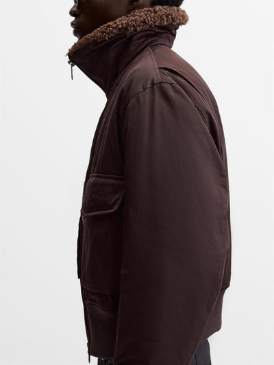 Abrigo Acolchado de Algodón con Cuello Alto y Bolsillos para Hombre - Image 10