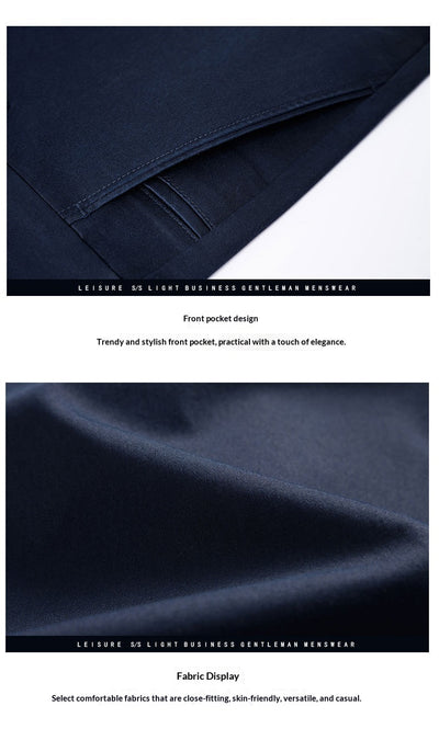 Pantalones de Vestir Hombre Corte Recto Ajuste Suelto con Elastano - Image 15