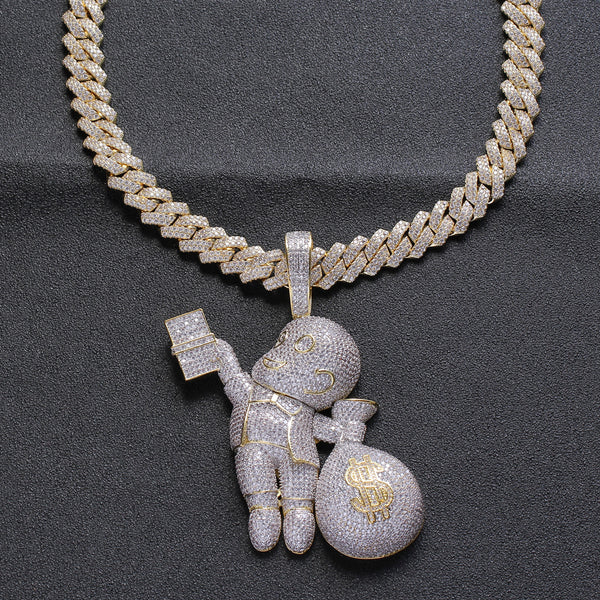 Collar de Circonita Bicolor Blanco - Diseño Elegante y Versátil